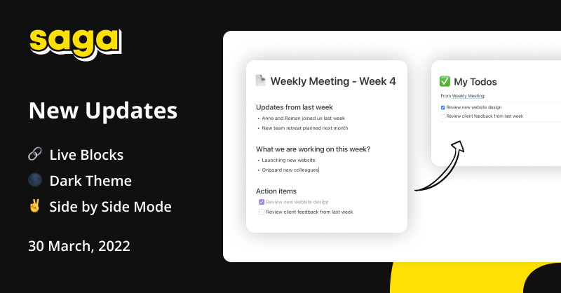 Live Blocks, Dark Theme, Side by Side Mode, and More